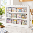 Wooden Rack Png White Scalloped Aesthetic 3-Tier Wooden Spice Rack for Kitchen ...