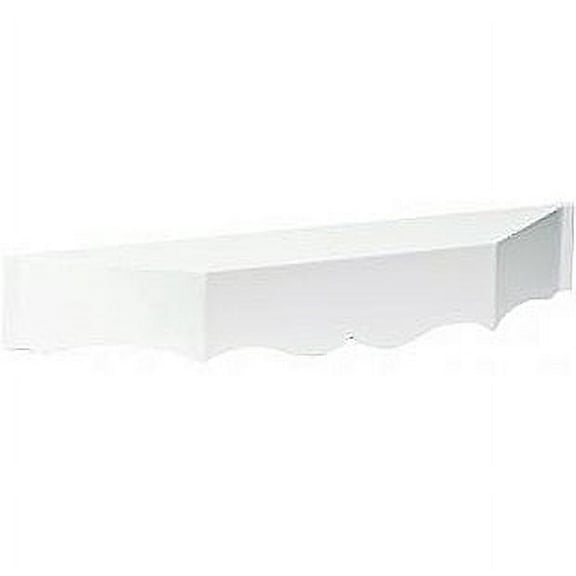 White Scalloped Angled Ledge - 14x5