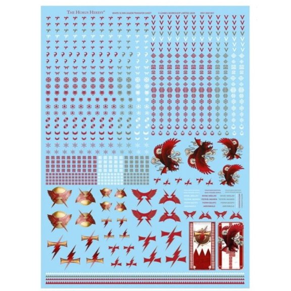 White Scars Legion Transfer Sheet Horus Heresy Warhammer