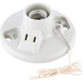 thumbnail image 1 of Leviton Lampholder With Grounded Outlet - Pack of 4 — Indoor & Outdoor Use, NEC-Compliant, 1 of 1