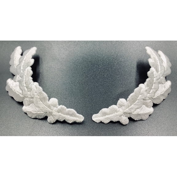 White Scrambled Eggs Applique - Iron on