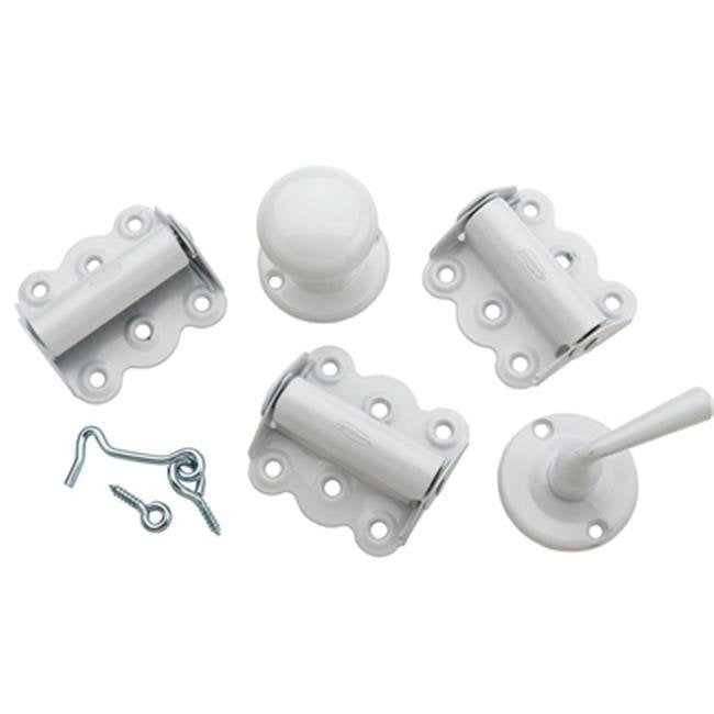 White Screen Door Hardware Kit