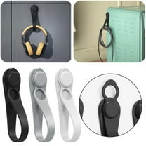 White Self-Adhesive Cord Management Clips, No-Drill Cable Organizer Holders for Christmas Garland, Lights, Wires, Wall Mounted, Removable for Tidy Home Decor