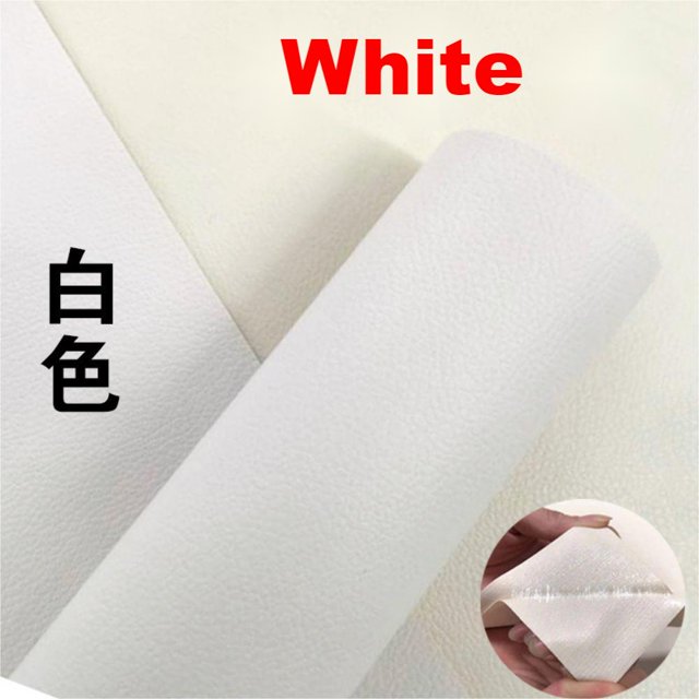 White Self Adhesive Leather Sticker Patch Repair Waterproof Scratch
