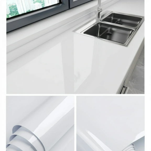 White Self-adhesive Wall Wallpaper Self Adhesive Autohesion Wallpapers Home Decor High Temperature Resistance Waterproof Sticker