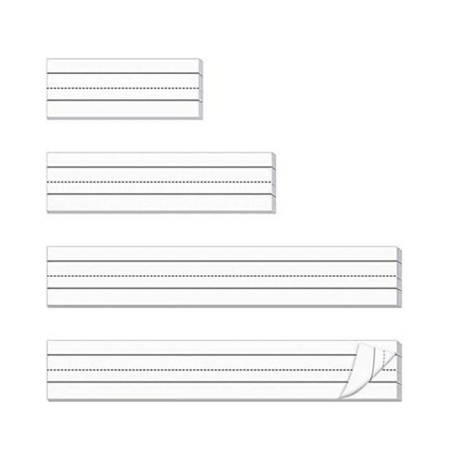 White Sentence Strips for Teacher 3 Sizes Word Strips Self Adhesive