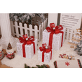 thumbnail image 1 of White Series 3-Pack Christmas Gift Box Set with Remote Control, 8 Lighting Modes, Battery-Operated LED Decorations for Holiday Home Party Décor, 1 of 4