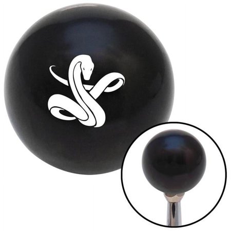 White Serpent Black Shift Knob with M16 x 1.5 Insert Shifter Auto Manual Custom