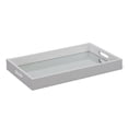 thumbnail image 1 of White Shagreen Tray with Beveled Mirror, 1 of 1