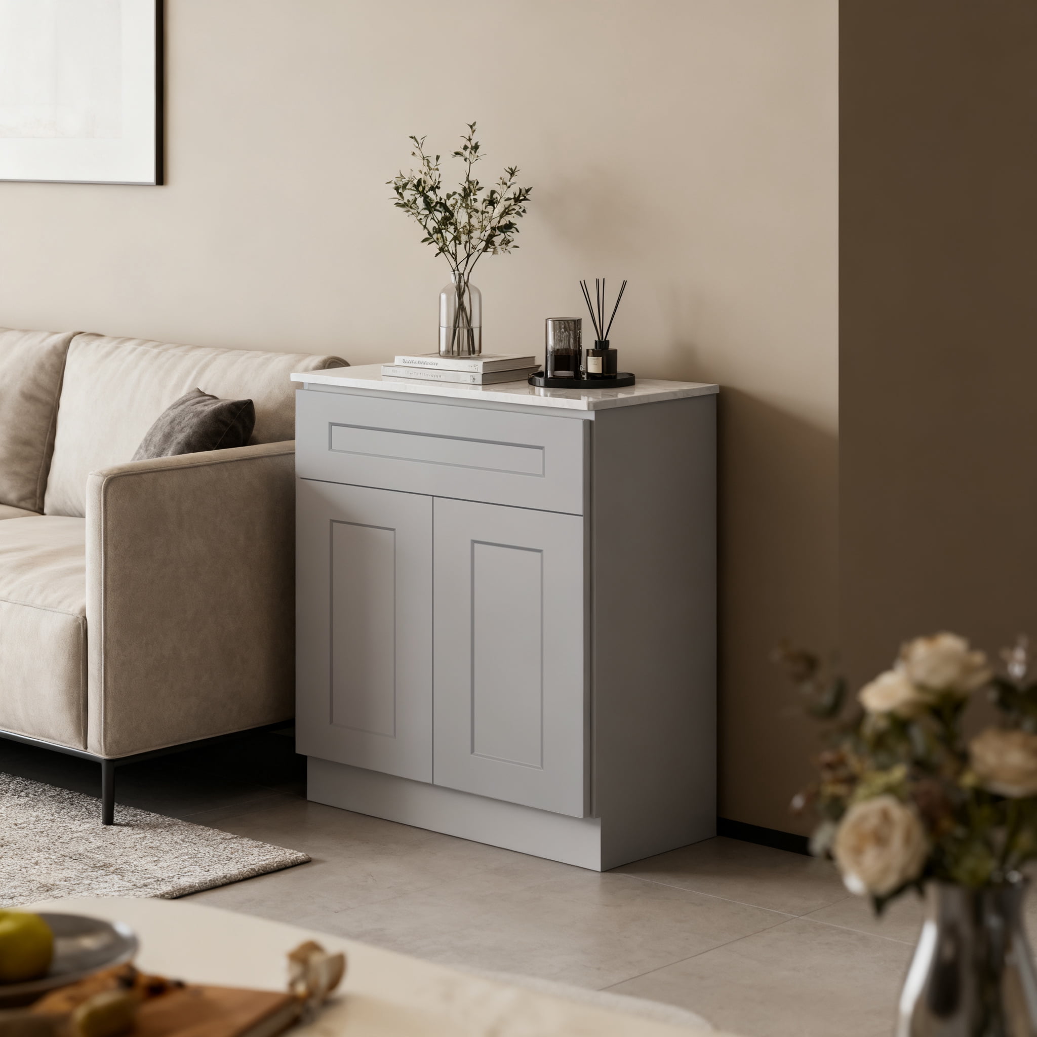 Kitchen Base Cabinets with Drawers, 24