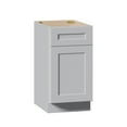 thumbnail image 1 of Solid Wood Kitchen Base Cabinets with Drawers, 18 Inch Wide 24" Deep RTA Storage Cabinet with Shaker Doors, Floor Cabinet Without Countertop, Easy Assembly for Laundry Room, Coffee Bar - Light Grey, 1 of 4