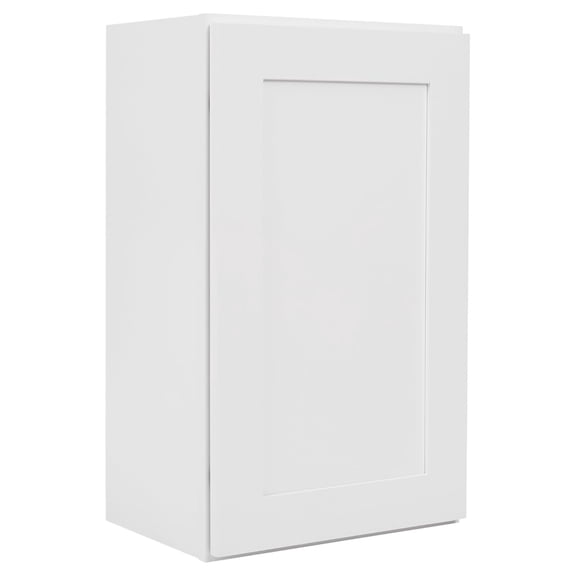 White Shaker Wall Cabinet - Ready to Assemble, Perfect for Kitchen, Laundry, and Bathroom Storage - 18" W x 30" H x 12" D