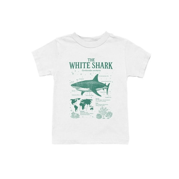 White Shark Anatomy and Habitat Youth's T-shirt