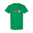 thumbnail image 1 of White Shark Design T-Shirt Men -Image by Shutterstock, Male 3X-Large, 1 of 2