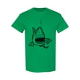 thumbnail image 1 of White Shark Front View T-Shirt Men -Image by Shutterstock, Male Large, 1 of 2