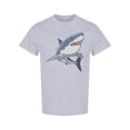 thumbnail image 1 of White Shark Predator T-Shirt Men -Image by Shutterstock, Male Medium, 1 of 2