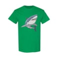 thumbnail image 1 of White Shark Predator T-Shirt Men -Image by Shutterstock, Male XX-Large, 1 of 2