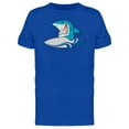 thumbnail image 1 of White Shark With Surfboard Tee Men's -Image by Shutterstock, 1 of 2