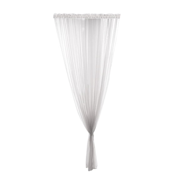 White Sheer Curtain Panel Light Filtering Window Drape, Soft Breathable Polyester Voile, for Living Room Bedroom, 79X39In, 1Pcs