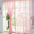 thumbnail image 1 of White Sheer Window Curtains Kids Room 39 x 79 inch 2 Panels, Voile Tulle Drapes and Curtains for Kids Girls Bedroom Living Room Window Treatments Rod Pocket, 1 of 3