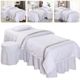 thumbnail image 1 of White Sheet Set, Soft Bedding Sheets, Bed Sheet Set, 1 of 18