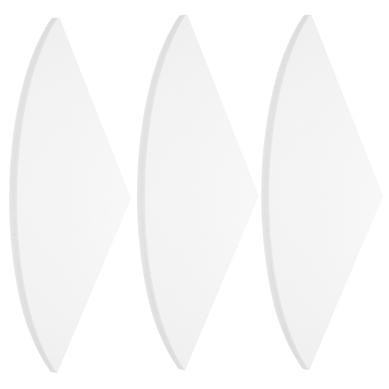 White Shelf for Wall Floating Corner Shelves 3 Pcs Frame Triangle Fan Shaped Rack