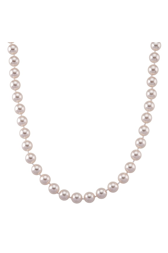 White Shell Pearl Necklace in Stainless Steel 20 Inches Christmas Gifts