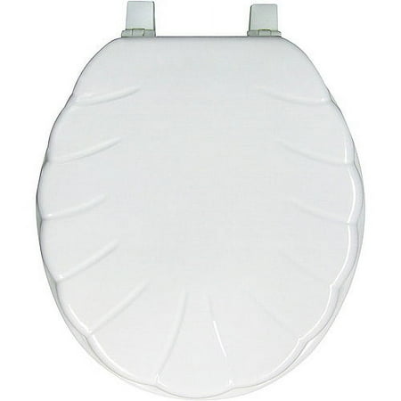 White Shell Toilet Seat