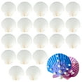 thumbnail image 1 of White Shells, Pack of 20 Artificial shells Scallops, 7 cm Decorative Shells, Shells for Crafts, Perfect for Making Jewellery, Beach Themes, Wedding Decorations, DIY Crafts, 1 of 5