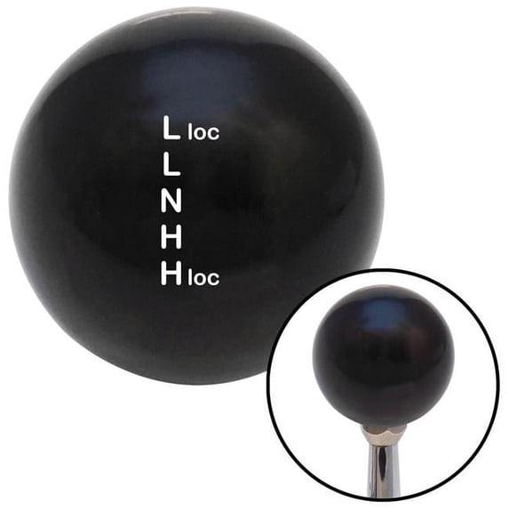 White Shift Pattern 31n Black Shift Knob with M16 x 1.5 Insert Shifter Auto Manual