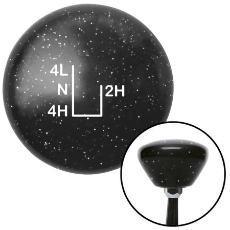 White Shift Pattern 54n Black Retro Metal Flake Shift Knob with M16 x 1.5 Insert Brody