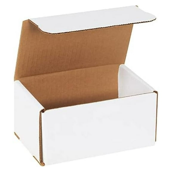 White Shipping Boxes 6x4x3 Heavy Duty, Lightweight, 6"L x 4"W x 3"H Foldable Corrugated Cardboard Mailer Boxes for Packaging Small Business Mailings Gifts Promotions Moving Box 250 Pack