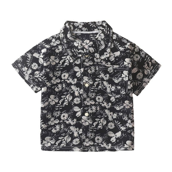 White Shirt Boys Boy’s Button Down Shirt Classic Collar Casual Summer Short Sleeve Tee Tops Daily Wear Vacation Boys Short Sleeve Button Down Shirt Blue