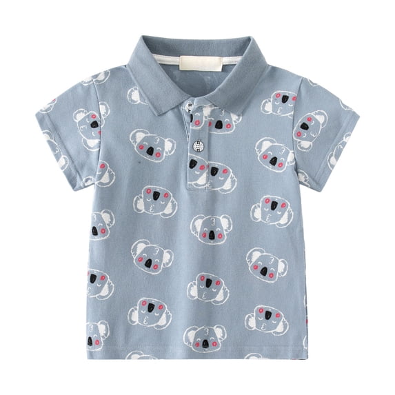 White Shirt Boys Boys Polo Shirt Childs Short Sleeve Golf Collared Shirts School Uniform Tennis Shirts for Kids