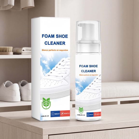 White Shoe Cleaner Shoe Protector Spray For Fabric Cleaner For Leather, Sneaker Cleaner Foam For Removing Stains And Dirt Whites, Suede And Nubuck Sneakers Sneaker, Leather, Nubuck, Suede & Canvas