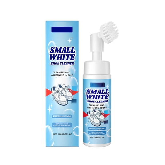 White-Shoe Cleaning Mousse Shoe Cleaner, Gentle Foam Cleaner For Sneakers Canvas And Leather With Whitening Effect,5 fl oz