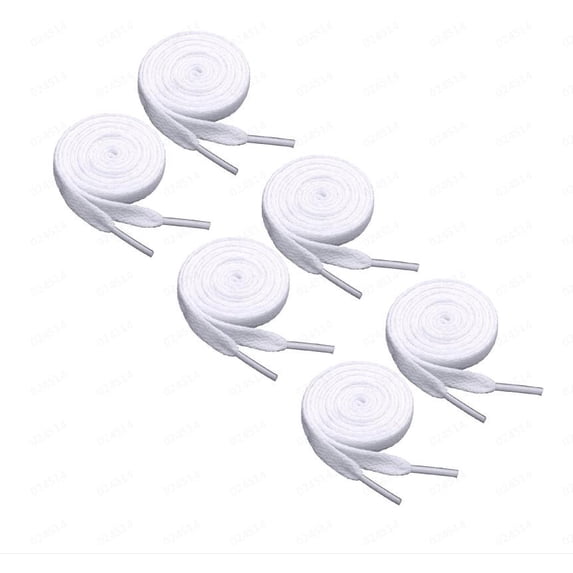 White Shoe Laces,Flat Shoelaces Replacement Shoe Laces for Sneakers Boots