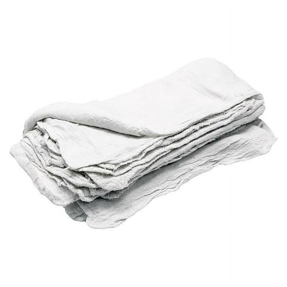 White Shop Towels, Pack of 25