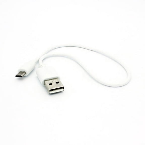 White Short 1ft USB Cable Compatible With Alcatel Tru, REVVL 2, Pop 3, Jitterbug Smart, Fierce 4, Dawn, A30 Plus - ASUS ZenFone Max Plus M1 5Q 3 Max - BLU Vivo XI, Tank Extreme Pro (T0010UU)