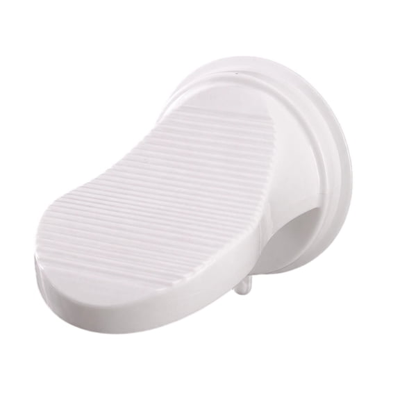 White Shower Foot Rest for Shaving, 6.2 x 5.2 x 4.7 in Step Stool, Suction Cup Mount Support for Legs, No Bending Waist, Easy Portable PVC ABS