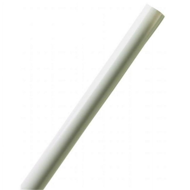 White Plastic Shower Rod Cover Fits Standard Bathroom 60" to 72" Rods
