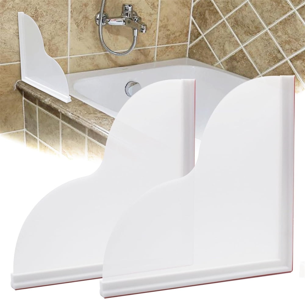 White Shower Splash Guard kit,Bathroom Splash Guard,Bathtub Splash