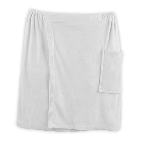White Shower Wrap Mens