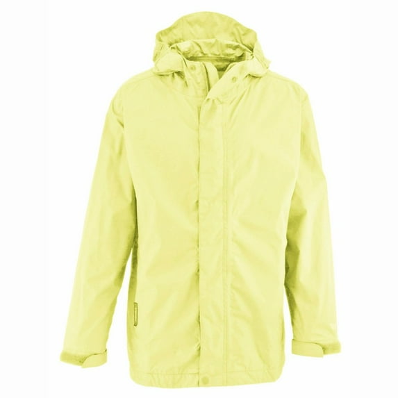 White Sierra Youth Trabagon Lightweight Rain Shell Jacket - Medium, Flash Yellow