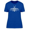 thumbnail image 1 of White Silhouette Of A Bee T-Shirt Women -Image by Shutterstock, Female Large, 1 of 2