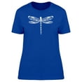 thumbnail image 1 of White Silhouette Of A Dragonfly Tee Women's -Image by Shutterstock, 1 of 1