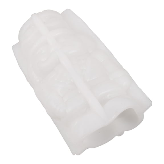 White Silicone Nutcracker Soldier Candle Mold for DIY Resin Tealight Pillar Candlestick Crafting
