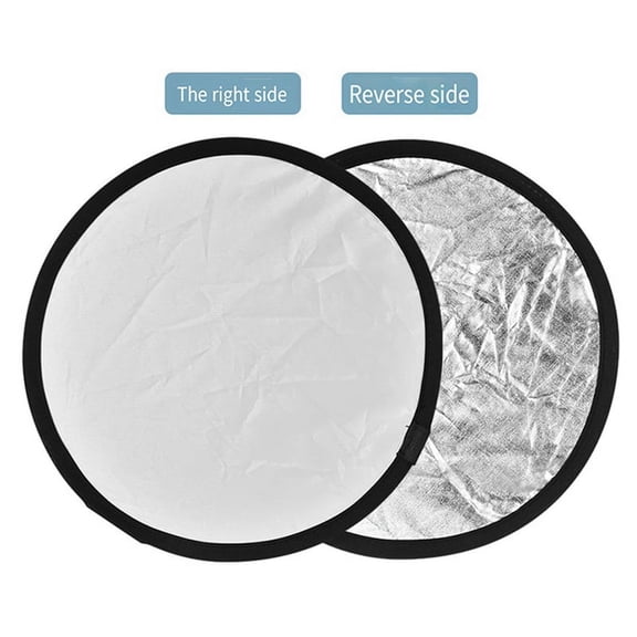 White+Silver Light Reflector Light Diffuser for Studio Photography Lighting and Outdoor Lighting