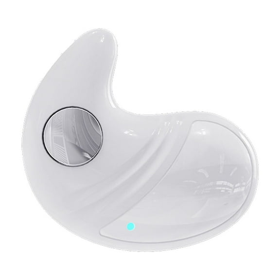 White Single Ear Bluetooth 5.3 Sleep Headset Ultra Lightweight Wireless Earphone 6 Hours Playtime Comfortable For Side Sleepers And Night Use White