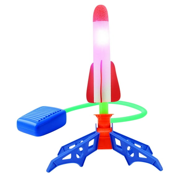 White Single Pad Rocket Launcher Set Eva Safe Material For Childrens Backyard Games And Physical Exercise Fun